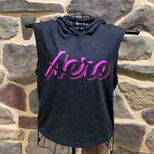 NWT AERO LOGO SLEEVELESS HOODIE TEE